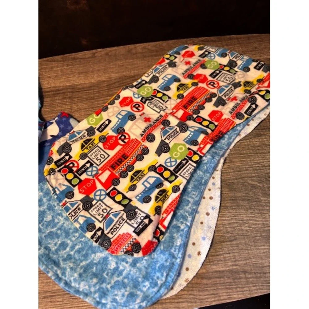 Cute Baby Bibs & Burp Cloths Multi Pattern Cars Trains‎ Whales Toddler Drool